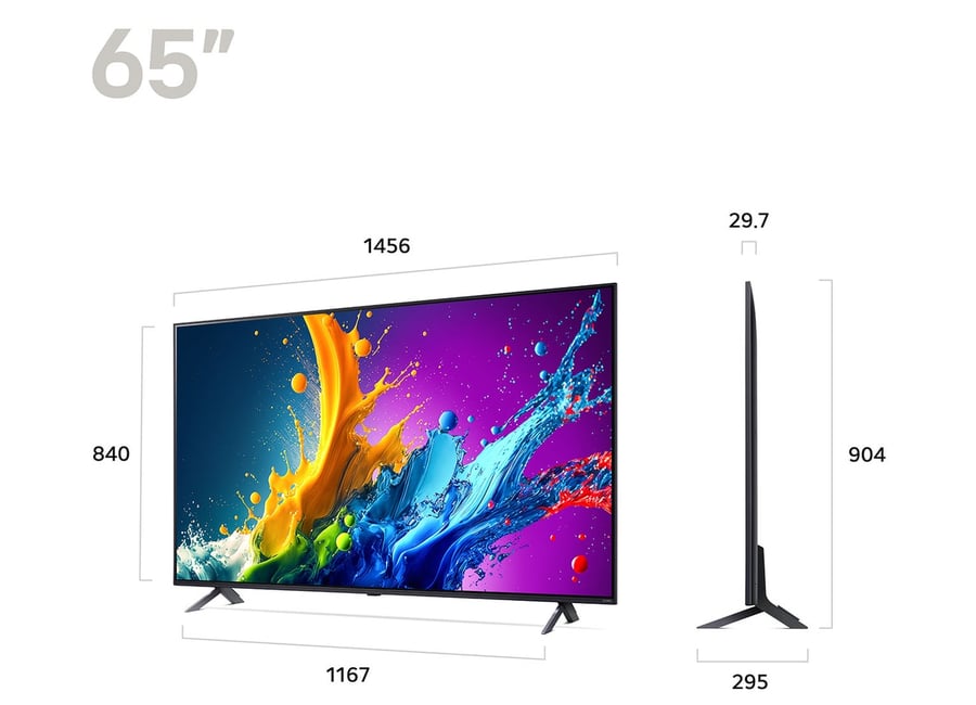 LG 65" (165cm) 4K Smart TV 2024 (65QNED80T6A)