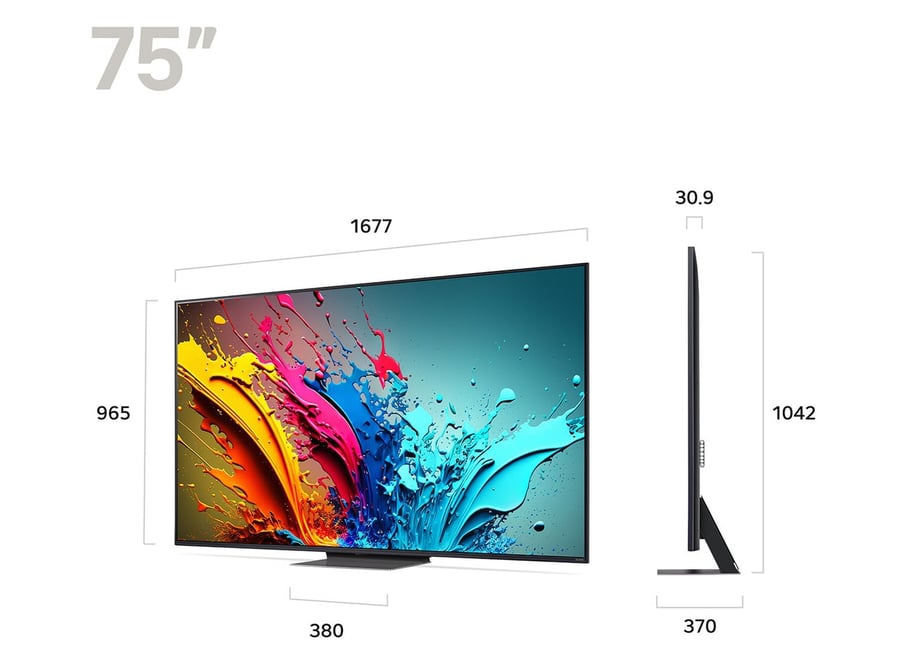 LG 75" (190cm) AI 4K Smart TV 2024 (75QNED86T6A)
