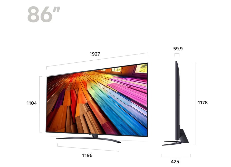 LG 86” (218cm) UHD UT81 AI Smart TV 2024 (86UT81006LA)